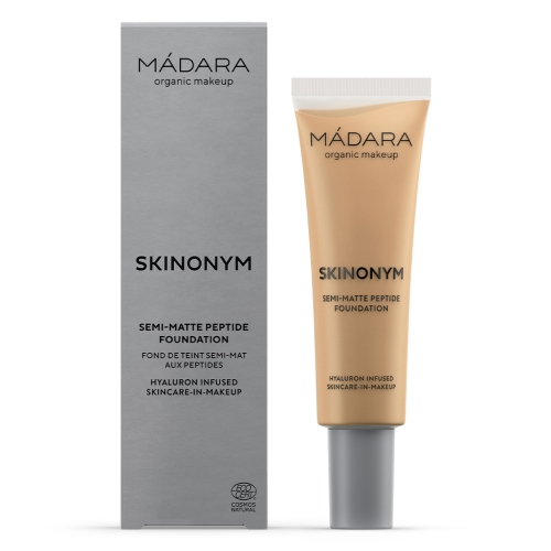 MÁDARA SKINONYM POLOMATNÝ MAKE-UP S PEPTÍDMI,#50 GOLDEN SAND,30 ml