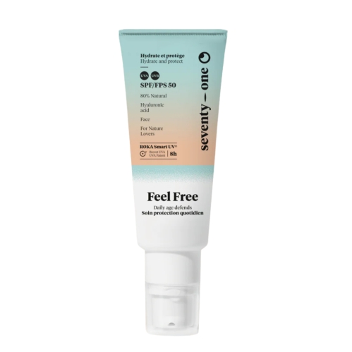 FEEL FREE, denný pleťový fluíd SPF50, 40 ml
