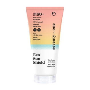 ECO SUN SHIELD Neviditeľný opaľovací krém na tvár SPF50+, 50 ml