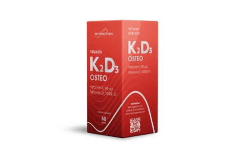 Vitamín K2D3 Osteo, 60 kapsúl