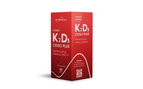 MY POWER WAY Vitamín K2D3 OSTEO PLUS, 60 kapsúl